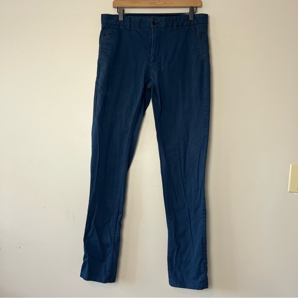 Zara Man Basic Collection Navy Chinos 32X32 - Picture 1 of 7
